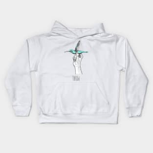 Humming bird dart Kids Hoodie